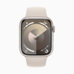 Apple Watch Series 9 GPS + Cellular • Caixa estelar de alumínio – 45 mm • Pulseira esportiva estelar – M_G (2)