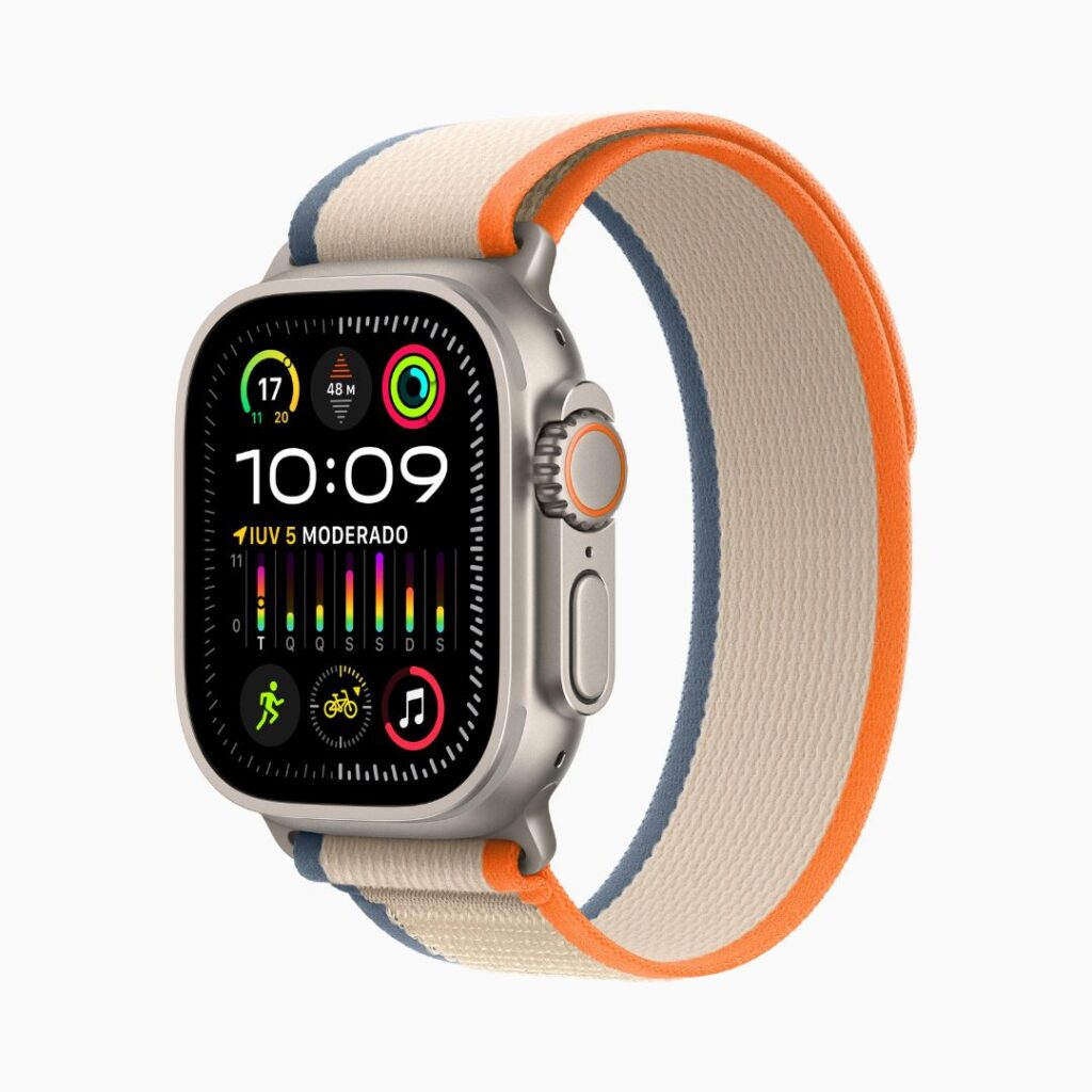 Apple Watch Ultra 2-Pulseira loop Trail-Laranja_bege