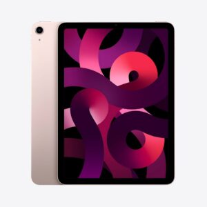 iPad Air (5ª geração) Wi-Fi Tela Liquid Retina 10,9′ Chip M1 256GB – Rosa