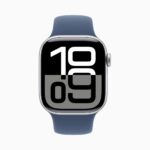 Apple Watch Series 10-Alumínio-Prateado-Denim-42 mm-Pulseira esportiva (2)