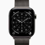 Apple Watch Series 11 GPS + Cellular • Caixa ardósia de titânio – 46 mm • Pulseira ardósia estilo milanês (2)
