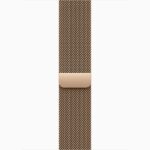 Apple Watch Series 11 GPS + Cellular • Caixa dourada de titânio – 46 mm • Pulseira dourada estilo milanês (3)
