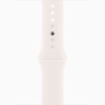 Apple Watch Series 11 GPS + Cellular • Caixa dourada de titânio – 46 mm • Pulseira esportiva blush-clara (3)