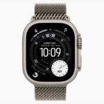 Apple Watch Ultra 3 GPS + Cellular • Caixa natural de titânio de 49 mm • Pulseira natural estilo milanês de titânio – G (2)