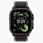 Apple Watch Ultra 3 GPS + Cellular • Caixa preta de titânio de 49 mm • Pulseira loop Trail preta_carvão (2)